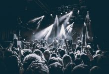 A band performing a gig