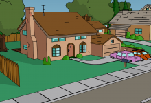 Fan art of The Simpsons' House